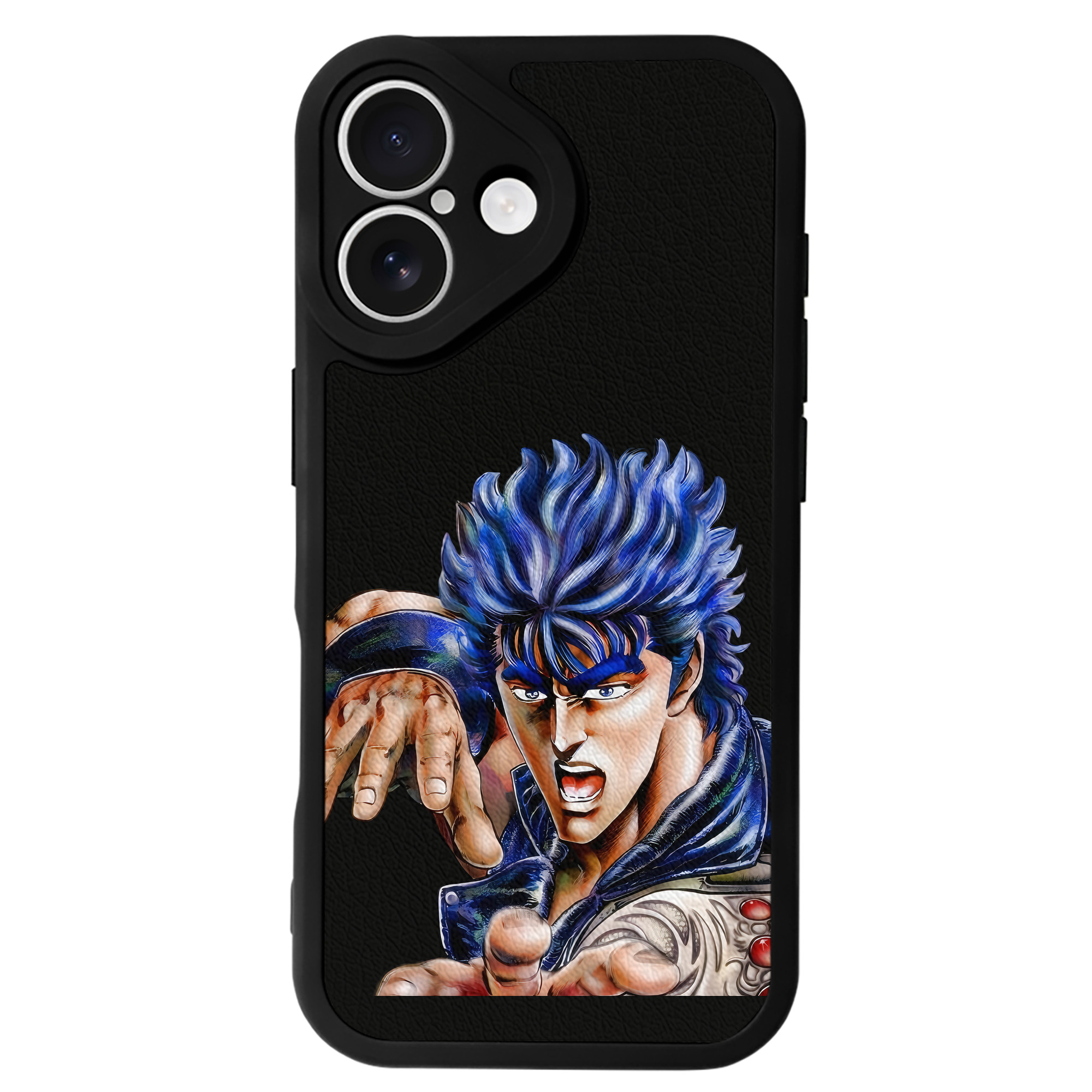 （画像用） 北斗の拳 Fist of the North Star 【iPhone 16シリーズ対応】シリコンスマホケース（レザー調） 材質：シリコン